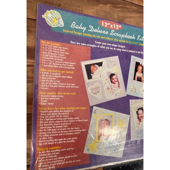 Baby Deluxe Scrapbook Kit With Stickers & Die-Cuts 11764 by Remember When - Picture 4 of 5